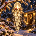 ❄️🎅Crystal Cascade Christmas Snowflake LED Hanging Light